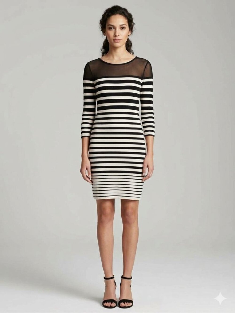 SHEER neckline dress size small